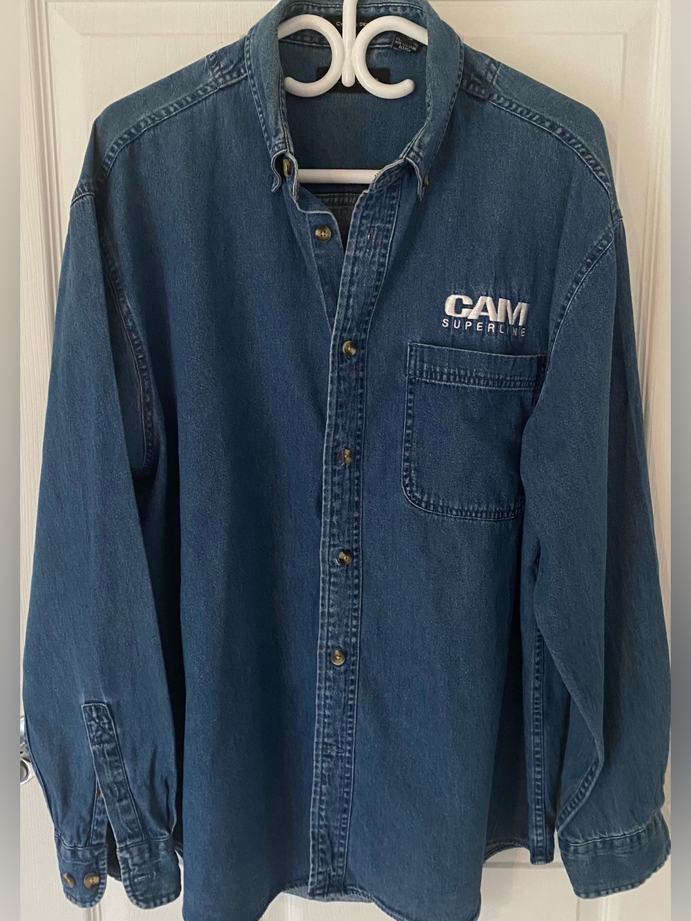 UltraClub Cypress Denim Button Up Shirt